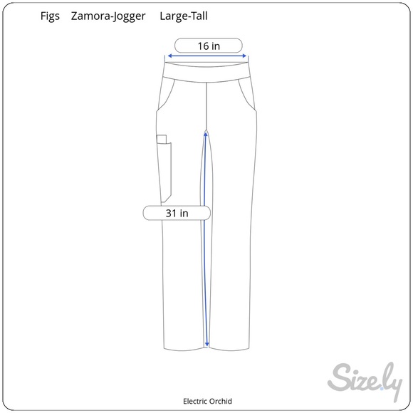 Sold!💗💜FIGS Zamora Jogger Scrub Pants Limited-Electric Orchid Large-Tall EUC - Picture 4 of 15